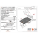 Защита АКПП ALFeco сталь 2 мм для Volkswagen Touareg V-2.5 2002-2017