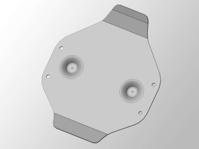 Защита дифференциала ТСС алюминий 4 мм для Lexus RX-200t 2015-2021